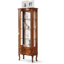Schrank Vitrine in Nussbaumfarben italienisches Design