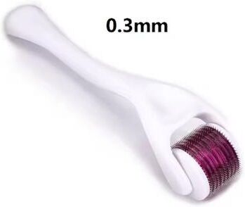 Uplifted Finds 540 Needles Facial And Body Derma Roller 0.30 Mm Red white