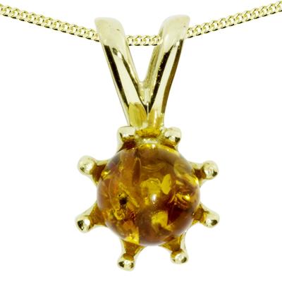Kette mit Anhänger OSTSEE-SCHMUCK "Ostsee-Schmuck Kette mit Anhänger Ilke Kette mit Anhänger Ilke" Gr. 42, gold, Halsketten, Damen, 42cm, Gelbgold 333, L: 42