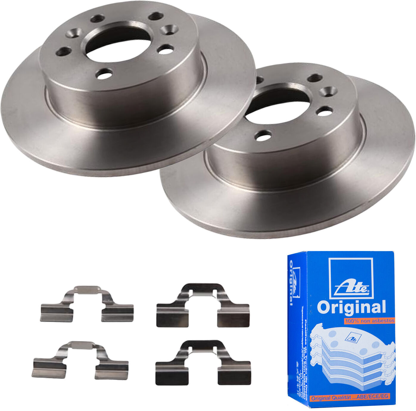 Ate Bremsensatz, Scheibenbremse 1420-22650 Hinterachse Voll 265mm 10mm Für Renault