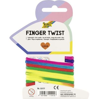 Folia Finger Twist, Fadenspiel 160cm, regenbogen