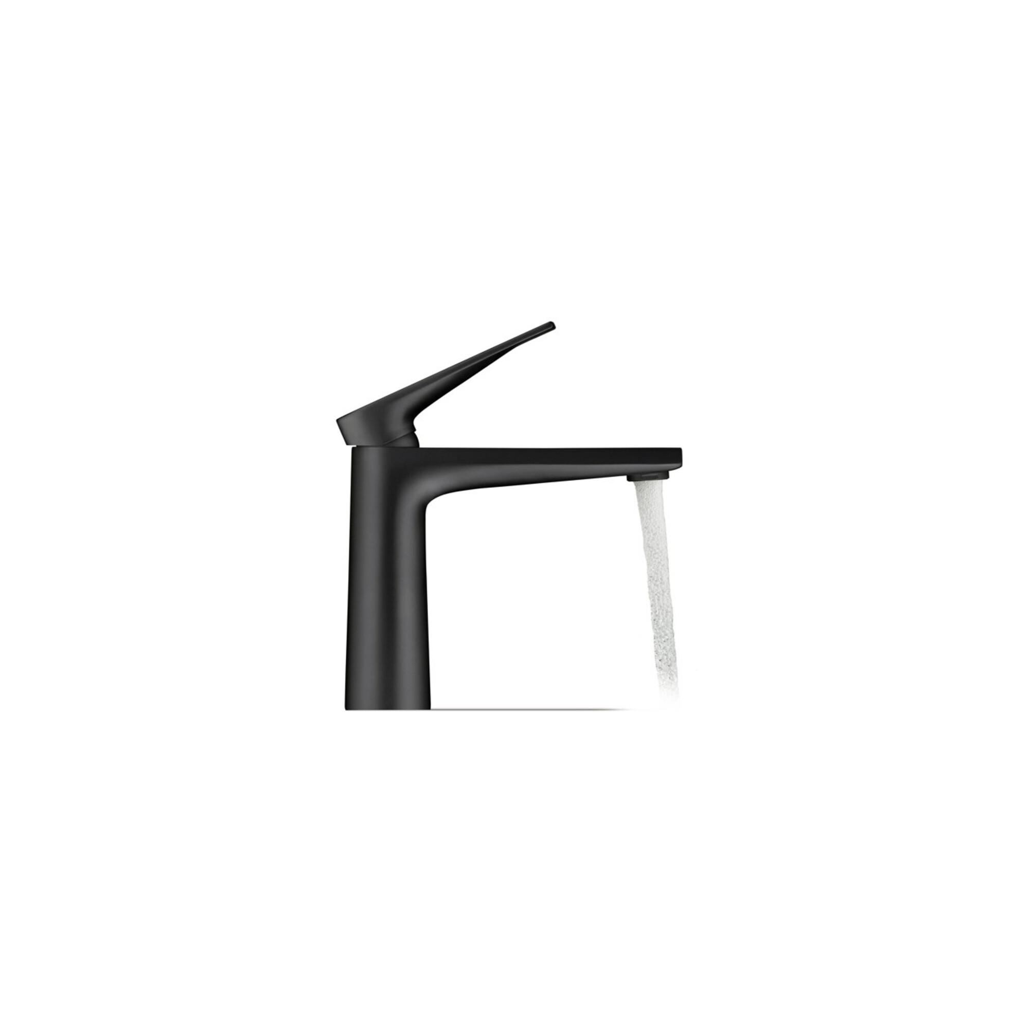 Duravit Waschtisch-Einhebelmischer Tulum M Fresh Ausl. 135mm, o. Zugst.Abl.Gar., sw matt (TU1021002046)