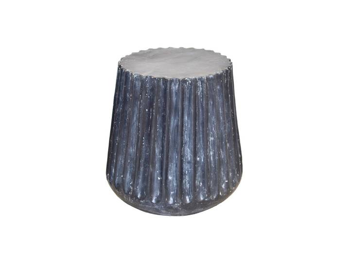Mid.you Beistelltisch, Schwarz, Stein, Uni, rund, zylindrisch, 39x46x39 cm, Wohnzimmer, Wohnzimmertische, Beistelltische