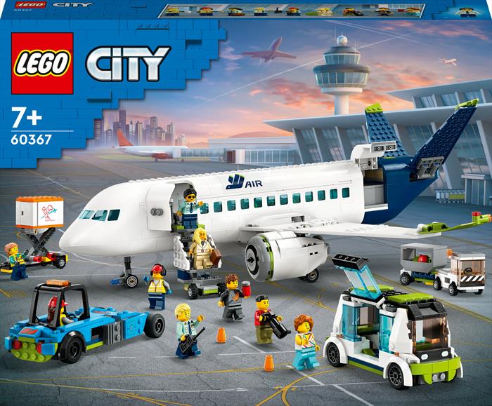 Lego City Big Vehicles Aereo Passeggeri 60367, Multicolore