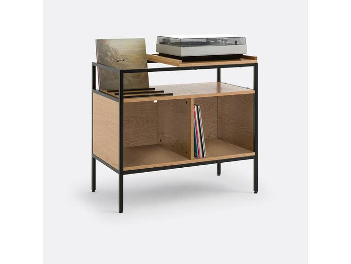 LA REDOUTE Meuble vinyles L87 cm, Volga Beige Chêne