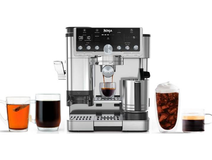 NINJA Espressomaschine ES701EU, 3-in-1-Kaffeemaschine für Espresso, Filterkaffee und Cold Brew