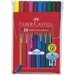 FABER CASTELL Fasermaler Grip Colour VE=10x10 Farben
