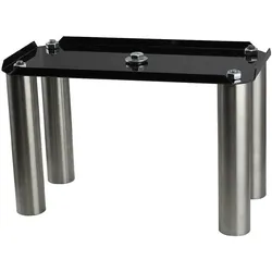 SafePost 270-E Stativ mit Edelstahl Füssen (Stativadapter), Stativ Zubehör, Schwarz