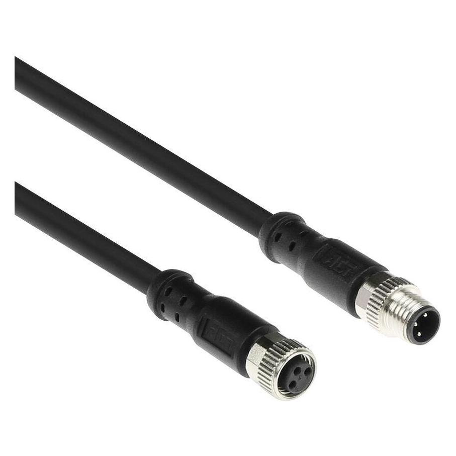 ACT Industrial 1.50 meters Sensor cable M8A 3-pin male to M8A 3-pin female, Ultraflex Xtreme TPE cable (SC3001)
