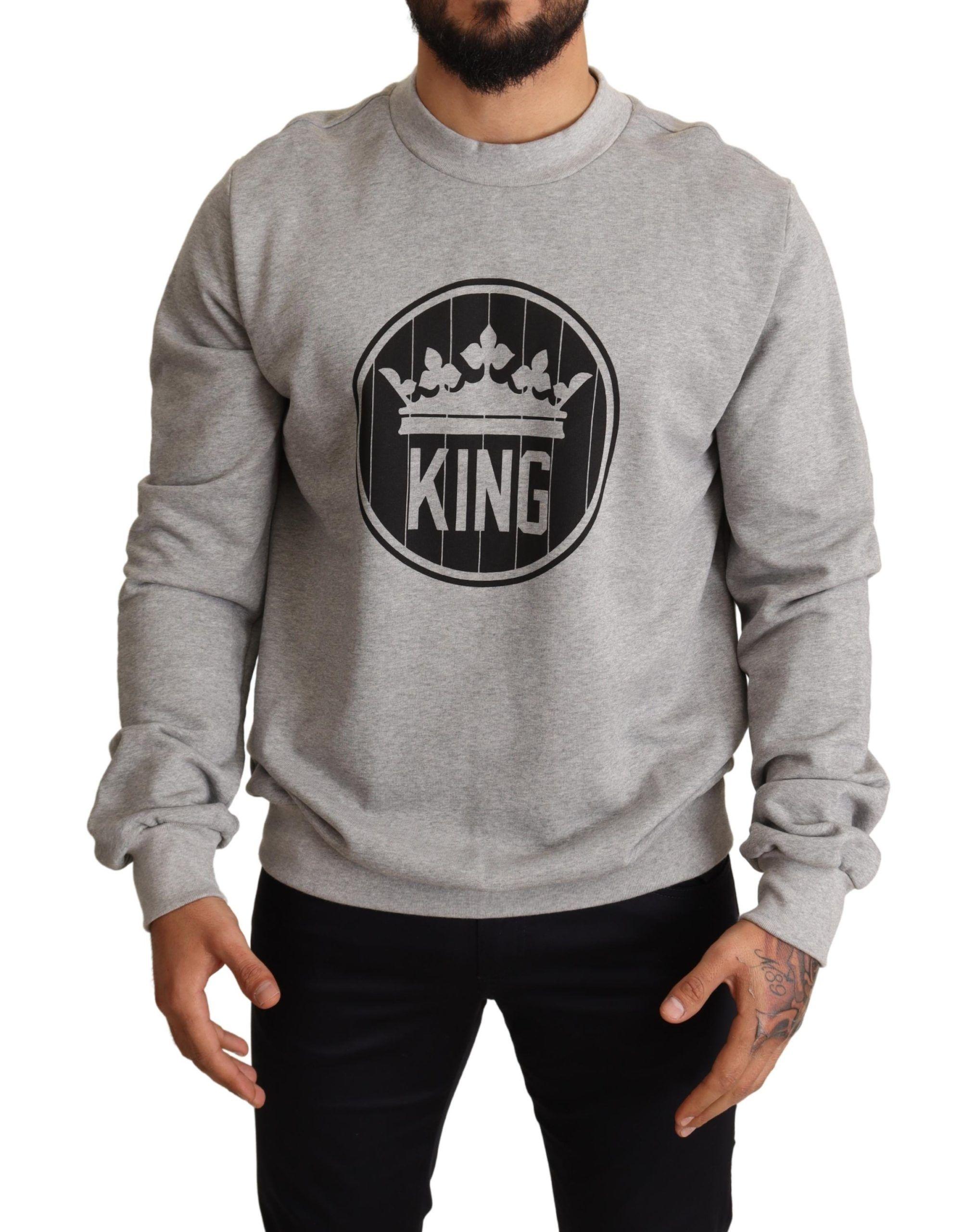 Koning Sweatshirt Grijze Crewneck