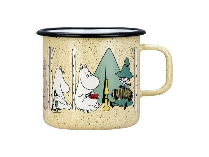 Muurla Moomin emaillen mok 80 cl Campers