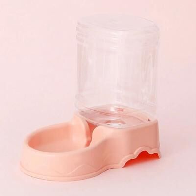 Uplift Essentials Automatic Gravity Pet Feeder And Water Dispenser Station pink Water