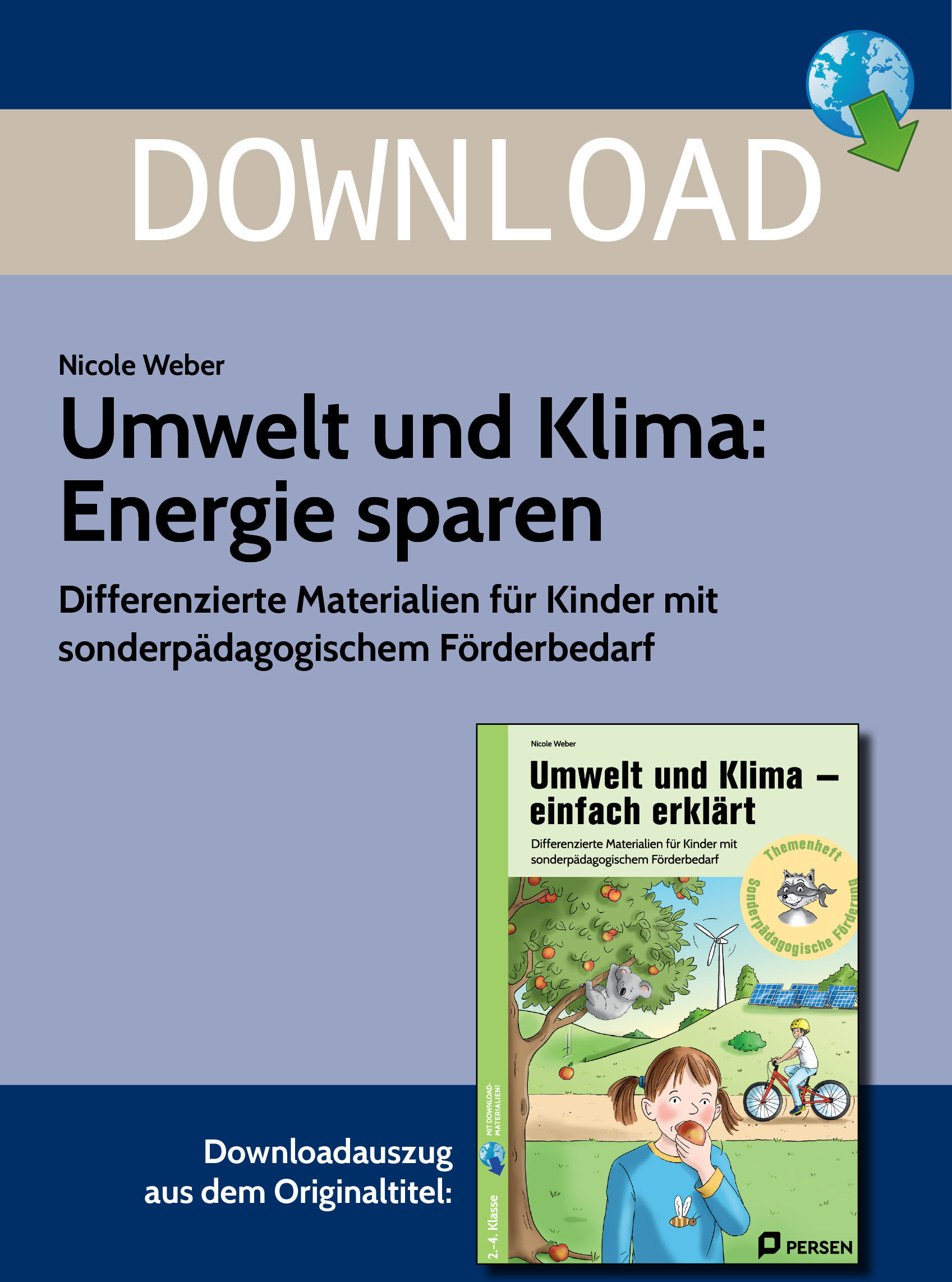 Persen Verlag Umwelt und Klima: Energie sparen