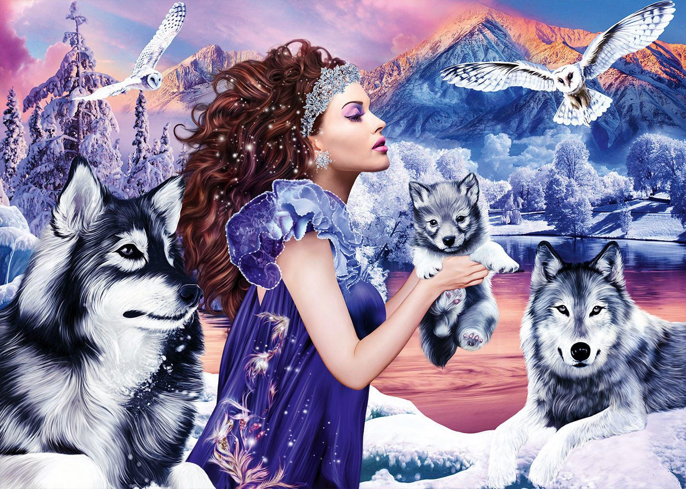 Bluebird Puzzle Wolfskoningin - 1000 stukjes - Puzzel voor volwassenen