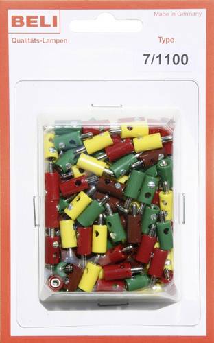 BELI-BECO 7/1100 Miniatur-Bananenstecker Stift-Ø: 2.6mm 1 Set