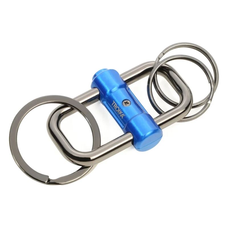 TROIKA Schlüsselanhänger 2-WAY KEY blau