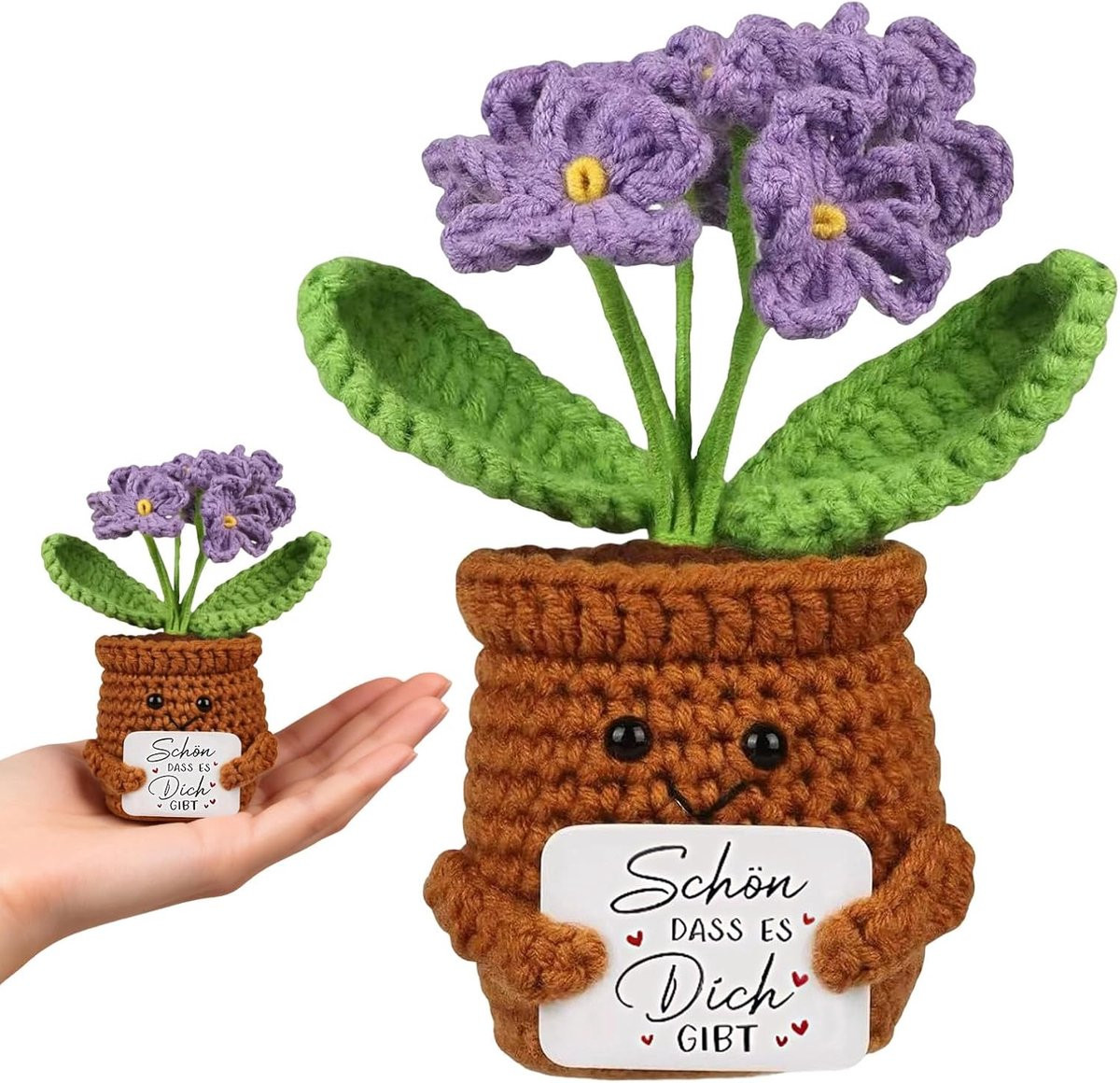 Pluche positieve aardappel decoratie als bedankje of cadeau