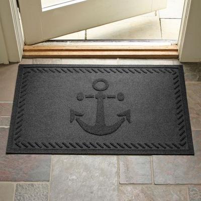 Bungalow Dba Matterly Ships Anchor Doormat 35 x 23, 35 x 23, Charcoal