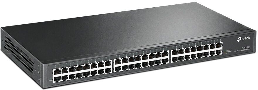 TP-LINK TL-SG1048 network switch Unmanaged Gigabit Ethernet (10/100/1000) 1U Black