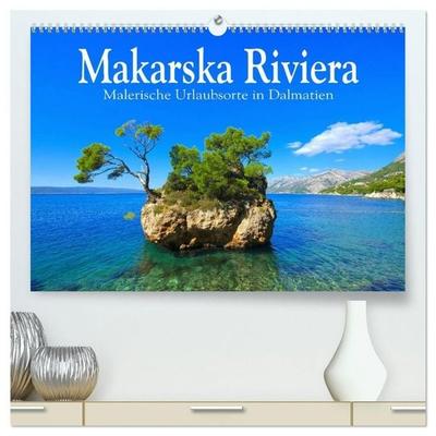 Makarska Riviera - Malerische Urlaubsorte in Dalmatien (hochwertiger Premium Wandkalender 2027 DIN A2 quer), Kunstdruck in Hochglanz