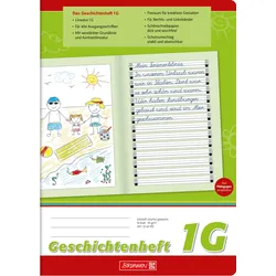 BRUNNEN Geschichtenheft Lineatur 1G liniert DIN A4