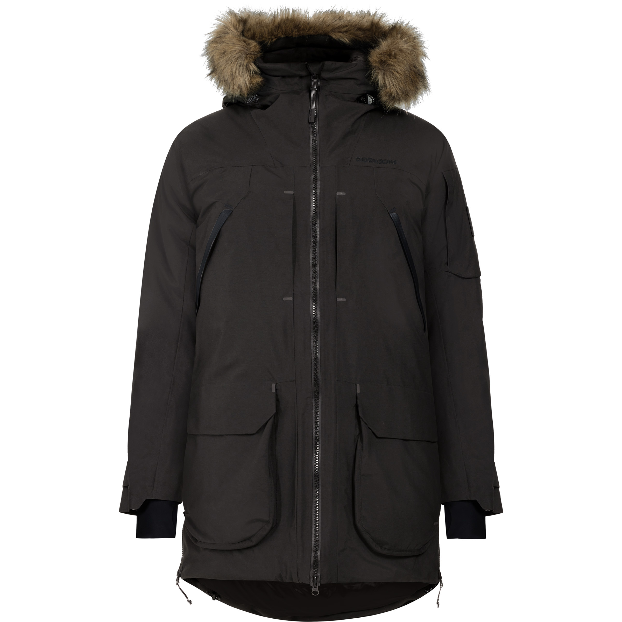 Didriksons Zeus 2 Parka Herren Winterjacke schwarz Größe M Lifestyle Isolierend Wasserabweisend