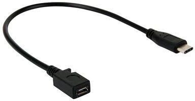 CaseAndConnect USB C To Micro USB Adapter Cable 29cm Fast Data Transfer 5Gbps Charging Converter USB C To Micro USB Adapter Cable 29cm Fast Data Transfer 5Gbps Charging Converter