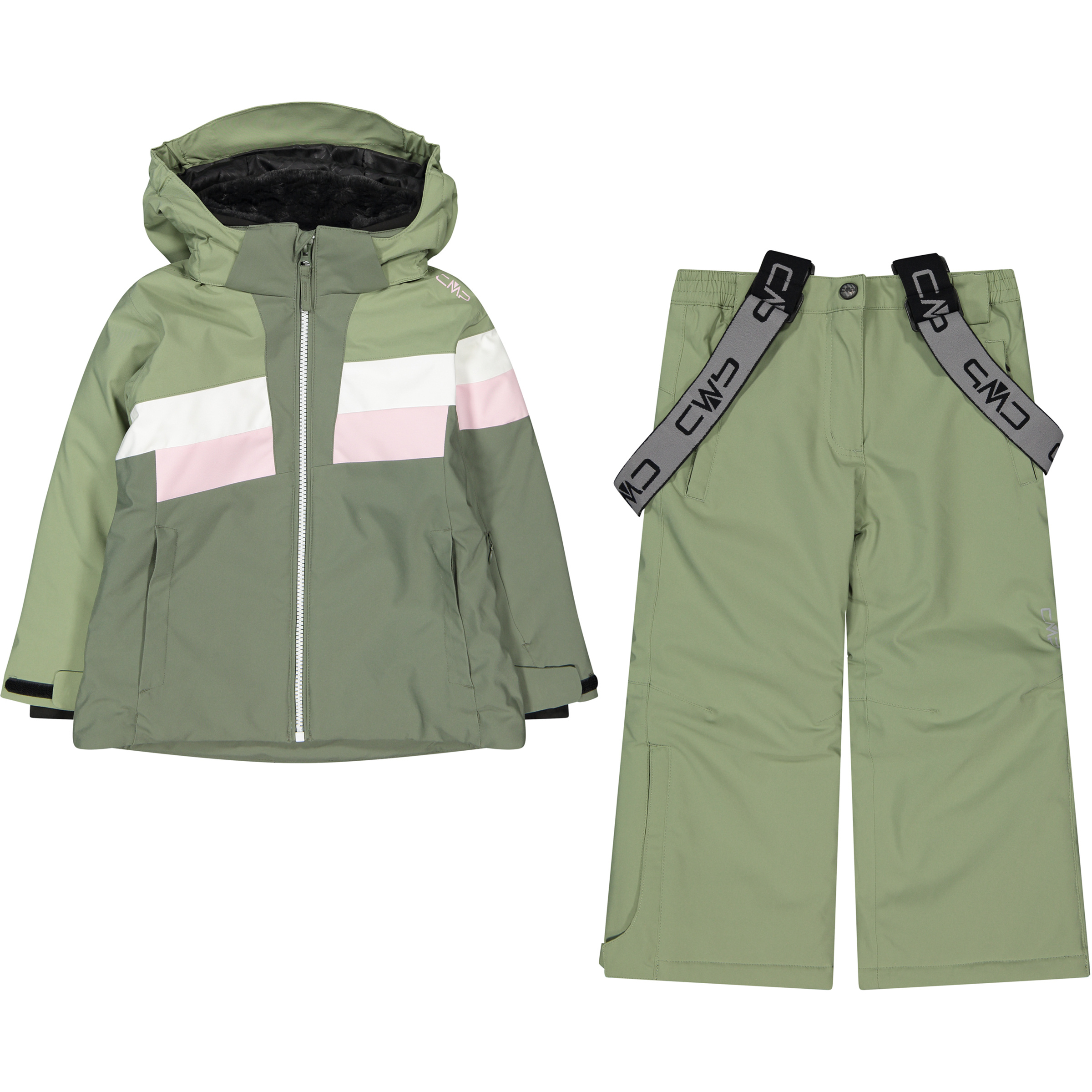 CMP Ski Set Kinder Overalls gruen Größe 116 Skifahren