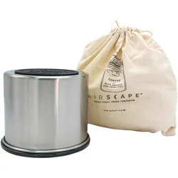 AIRSCAPE Kaffeedose/Edelstahl-Aromabehälter klein silber gebürstet