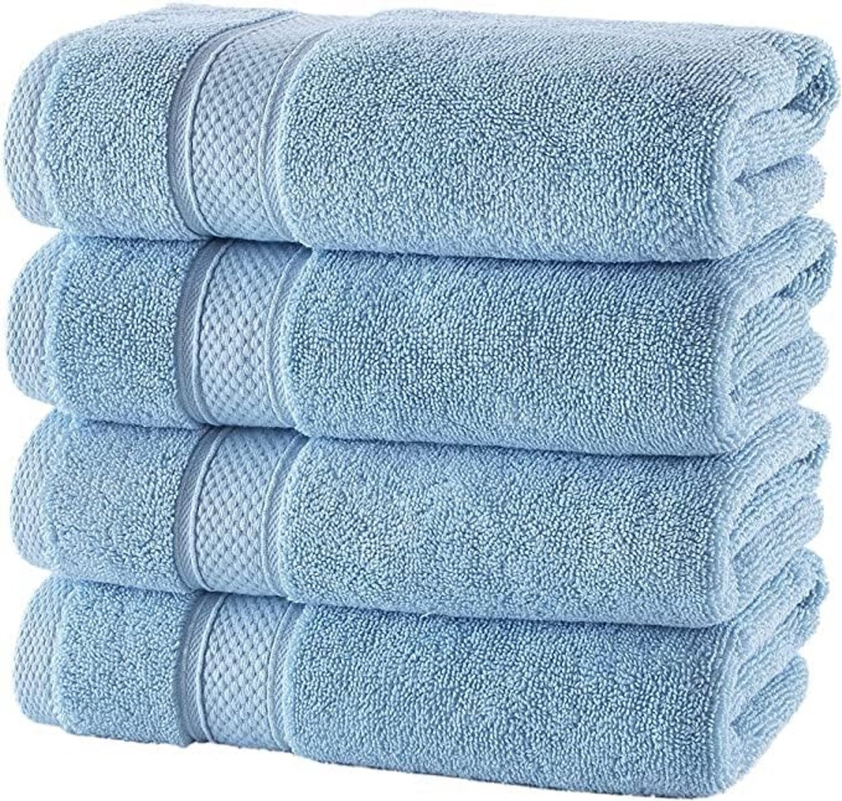 Luxe Handdoekenset van Turkse Katoen - 4-delig - Blauw