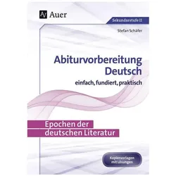 Epochen der deutschen Literatur, Schulbücher von Stefan Schäfer