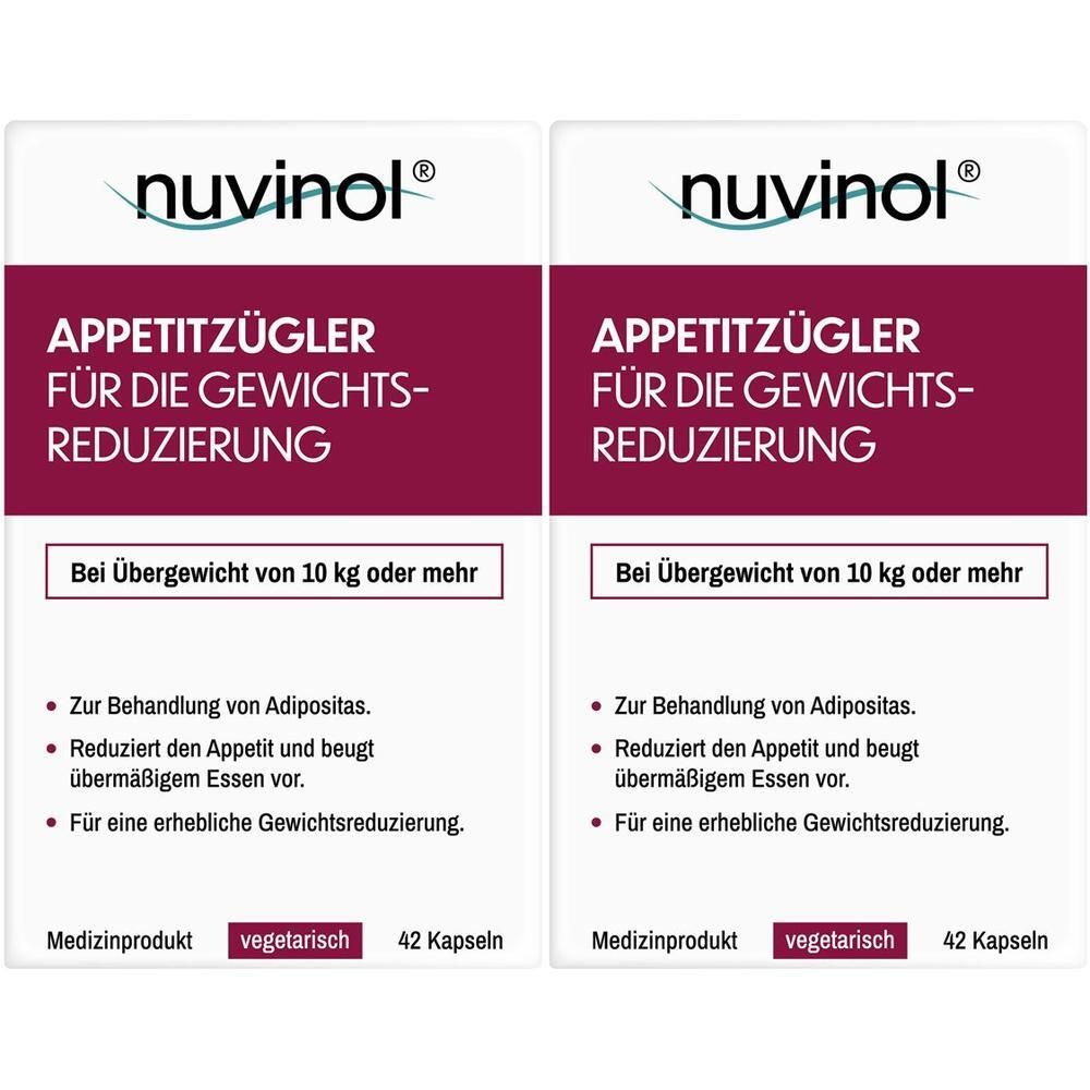 Nuvinol Appetitzügler f.die Gewichtsreduzier.Kaps. 2x 2x42 St Kapseln