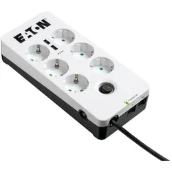 Eaton Steckdosenleiste 6fach mit RJ-11 Telefonstecker und USB-Anschlüsse 1.5m weiß