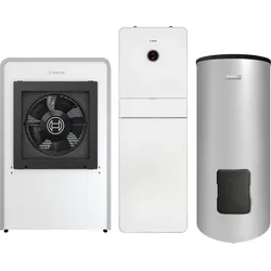 BOSCH Luftwärmepumpen-Paket JUPA CS749 CS7000iAW7IR-S, AWMB 9, WH 290LP1B