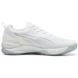 Puma, Unisex, Hallenschuhe, Eliminate NITRO 4 (46.5), Silber, Weiss