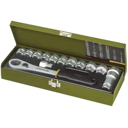 Proxxon, Steckschlüssel + Stecknuss, Spezialsatz (13 mm, 17 mm, 19 mm, 22 mm, 24 mm, 27 mm)