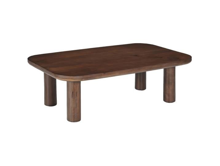 Table basse l.120 cm en bois massif foncé