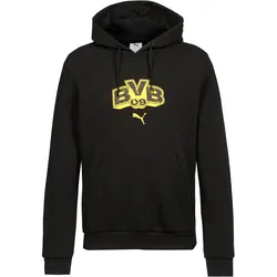 PUMA Borussia Dortmund Culture Hoodie Herren | Gr. XL | schwarz - schwarz