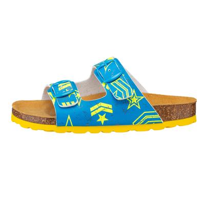 Pantolette LICO "Pantolette Bioline Top", Mädchen, Gr. 27, blau, Synthetik, Schuhe Pantolette