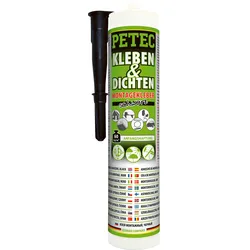 Petec Kleben und Dichten Montagekleber schwarz 290 ml