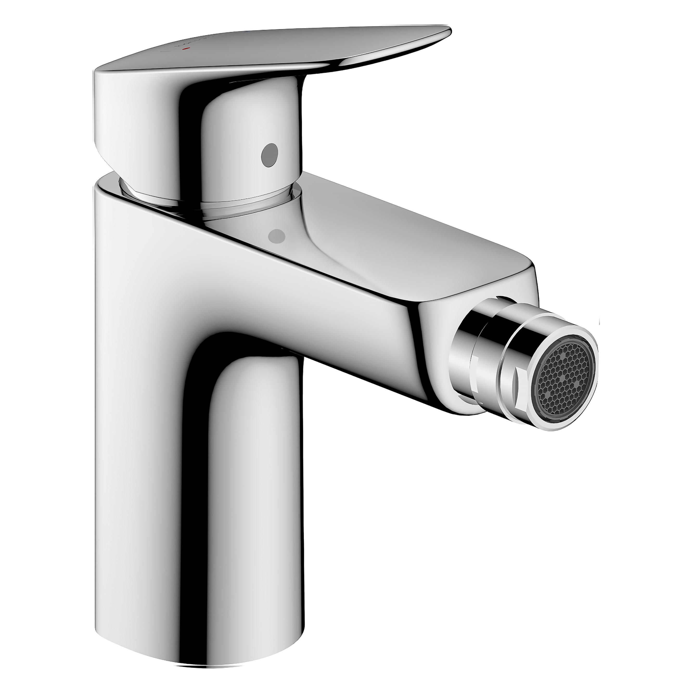 hansgrohe Logis Einhebel-Bidetmischer 100 mit Zugstangen-Ablaufgarnitur (71200000)