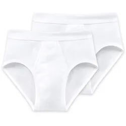 2 Schiesser Sportslips - Herren - Gr. M/5 - weiß