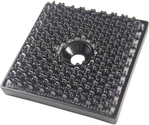 Binder Band 76768 Klettquadrat zum Anschrauben Haftteil (L x B) 32mm x 32mm Schwarz