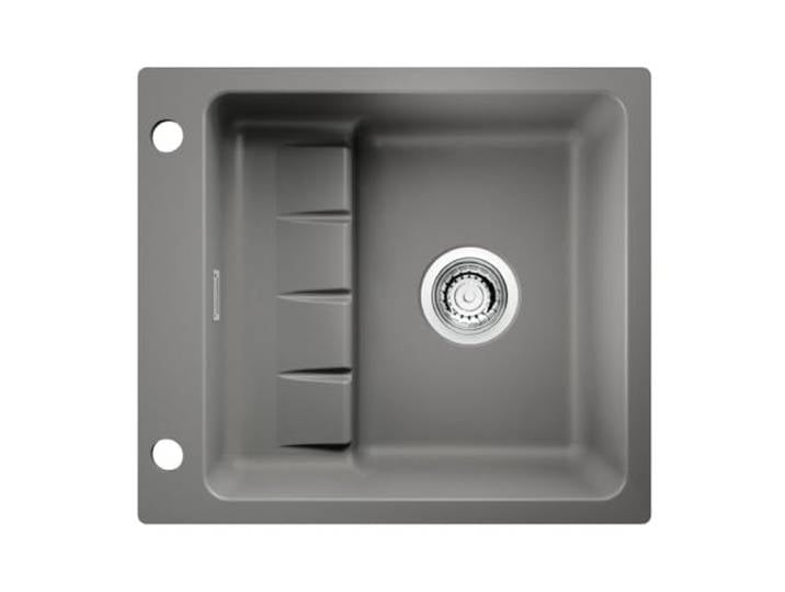 NABER 1091014 Einbauspüle flächenbündig PickUP F mit Premium-Drehexzentergarnitur, ab 600 mm Schrankbreite, Keramik, Lava