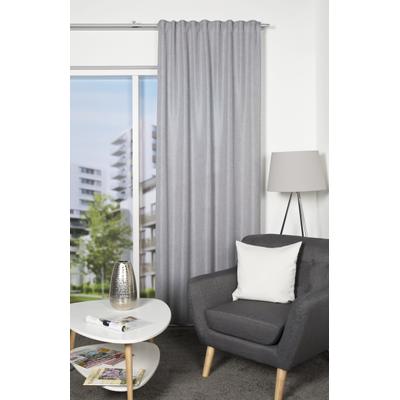 Gardine HOME WOHNIDEEN "OXFORD", grau, B:135cm H:175cm, Voile, Obermaterial: 100% Polyester, Gardinen, Gardine, blickdicht