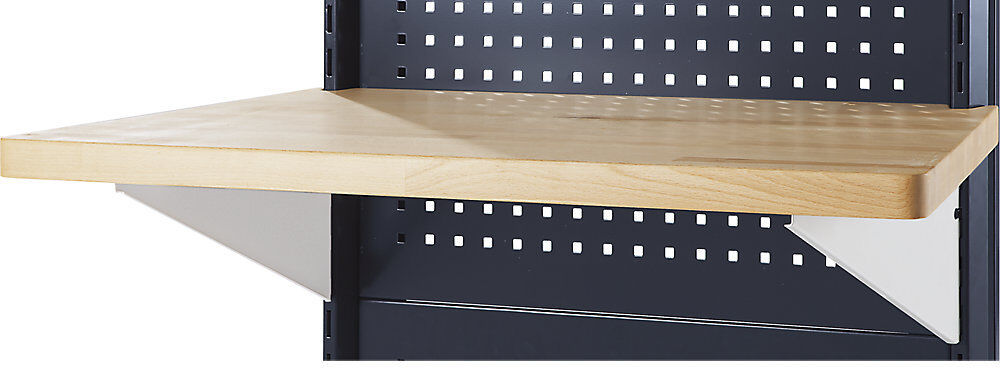 Arbeitsplatte für Trennwandelement, Trapez, BxT 830 / 1000 x 500 mm, inkl. Einhängewinkel ANKE