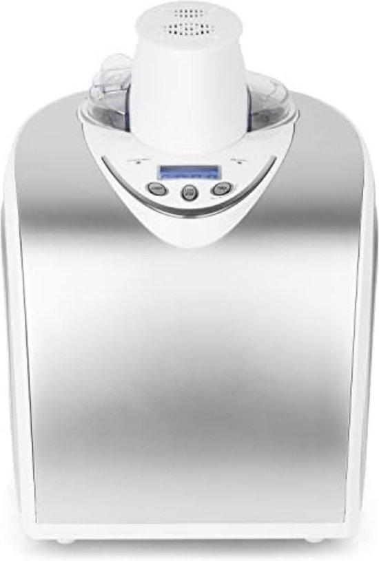 Eismaschine Selbstfüllend - Edelstahl - 1 Liter - Schnelle Zubereitung - Leichtes Selbst Eis Herstellen - Kältebehälter - Auch Für Sorbet- Und Joghurt Eis