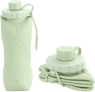 Inspire Essentials HydraFold Collapsible Water Bottle Portable Silicone Travel Cup b