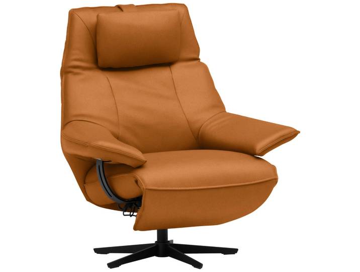 Dieter Knoll Relaxsessel, Senfgelb, Metall, Echtleder, Nappaleder, 92x79x82 cm, Goldenes M, Dgm, Fussart wählbar, Lederauswahl, Stoffauswahl, Relaxfunktion, gepolsterte Armlehnen, inklusive Armlehnen, Wohnzimmer, Sessel, Relaxsessel