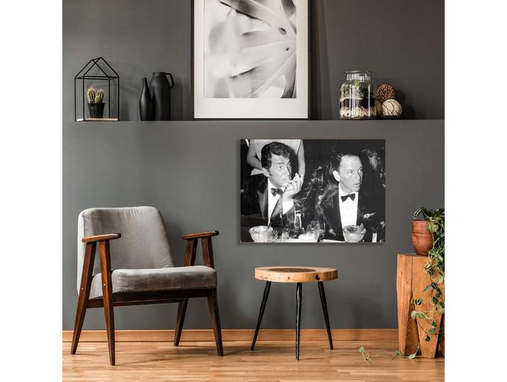 Acrylglasbild QUEENCE Dean & Frank , grau (farbe bild(er): grau), B:90cm H:60cm T:0,4cm, Bilder, Acrylglasbild, Fine Art-Print in Galeriequalität